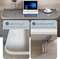 Vista 2 de Wall Mounted Folding Table for Laundry Room, Stainless Steel Storage Shelf with Metal Brackets for Kitchen Dining Room Home Bar Workbench，Stable