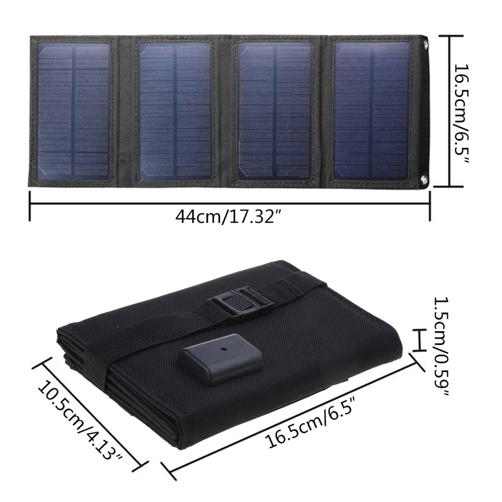 Panel solar plegable de 100 W, 5 V, USB, flexible, pequeño, impermeable, plegable, portátil, para teléfono inteligente, celdas de panel solar, 100 W
