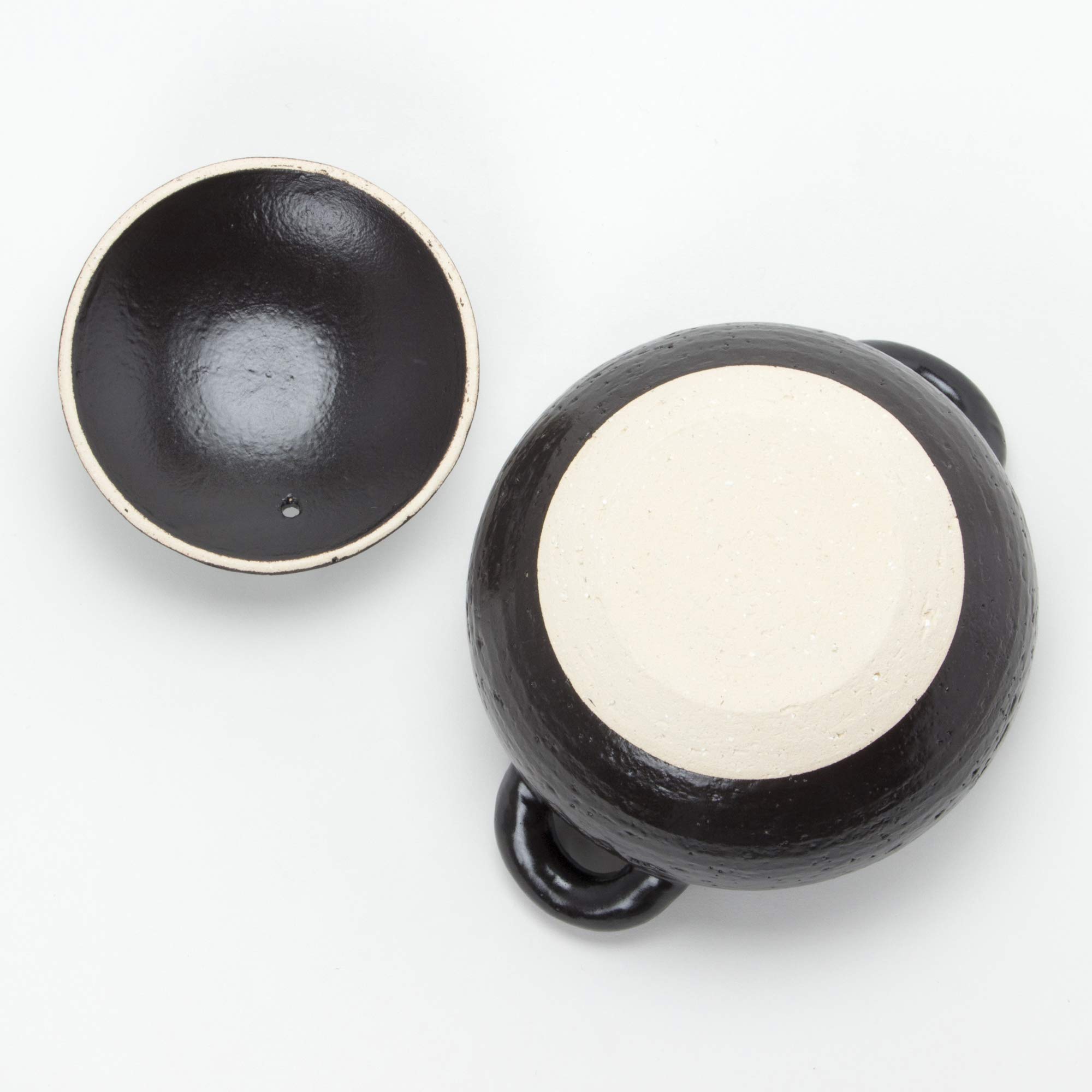 Amazon｜長谷園 伊賀土鍋 黒丸 (1-2人用) 直火対応 空焚きできる NZN