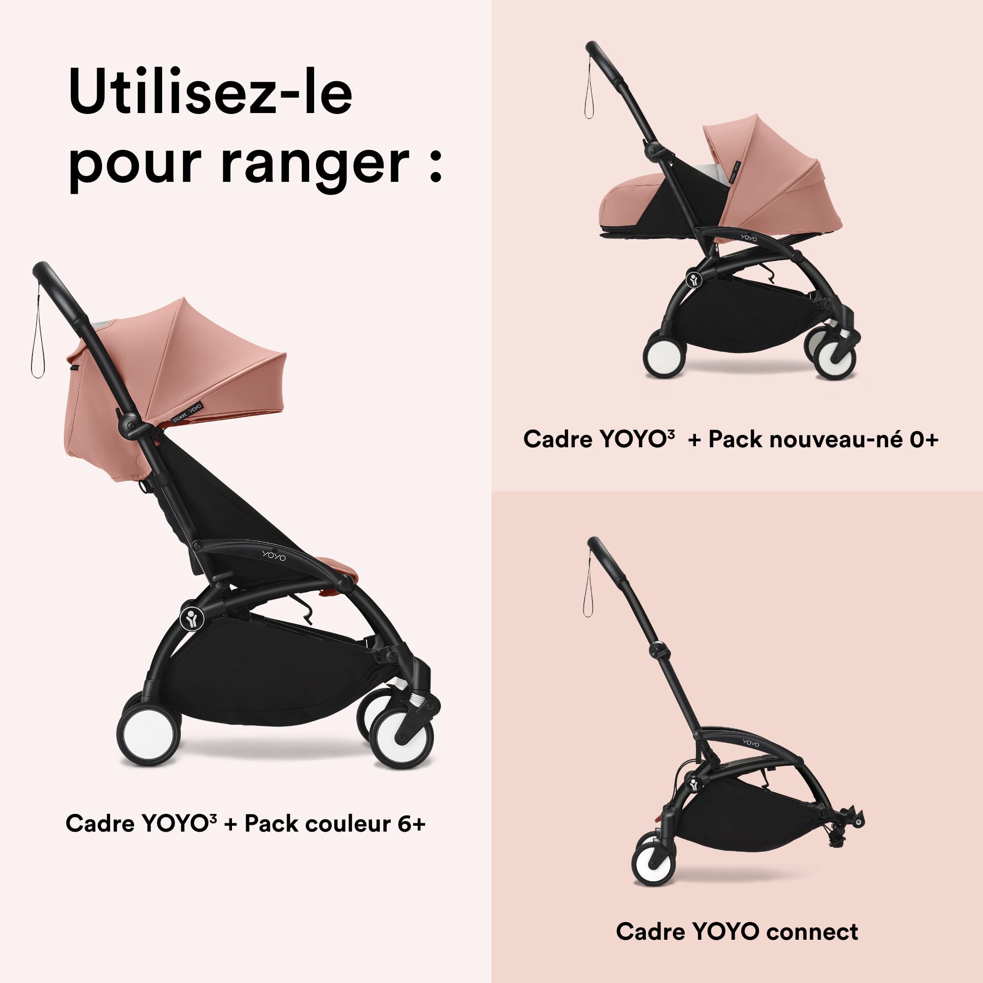 Stokke Sac à dos YOYO - Protégez et transportez votre poussette - Conception légère et durable - Comprend une sangle pour attacher à la valise