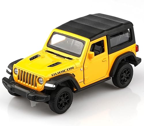 Miniatura 7 de TOKAXI Modelos de auto fundido a presión Wrangler Rubicon a escala 136, vehículos de juguete con tracción trasera, regalos de autos para niños y