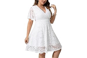 Women's Plus Size Lace Cocktail Dress: Flaunt Your Curves at Any Occasion