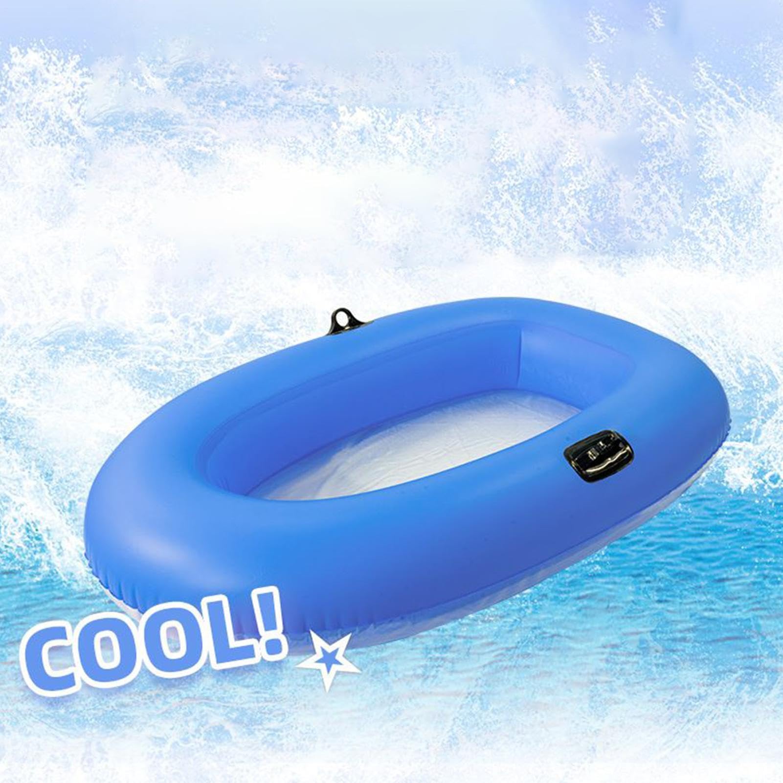 Bateau Gonflable, Radeau de Lac à Fond Transparent, Radeau Flottant De 160x110 Cm pour Détente, Loisirs Et Exploration sur l'eau