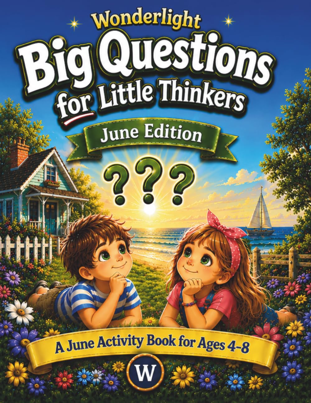 Wonderlight Big Questions for Little Thinkers June Edition: A June Activity Book for Ages 4-8