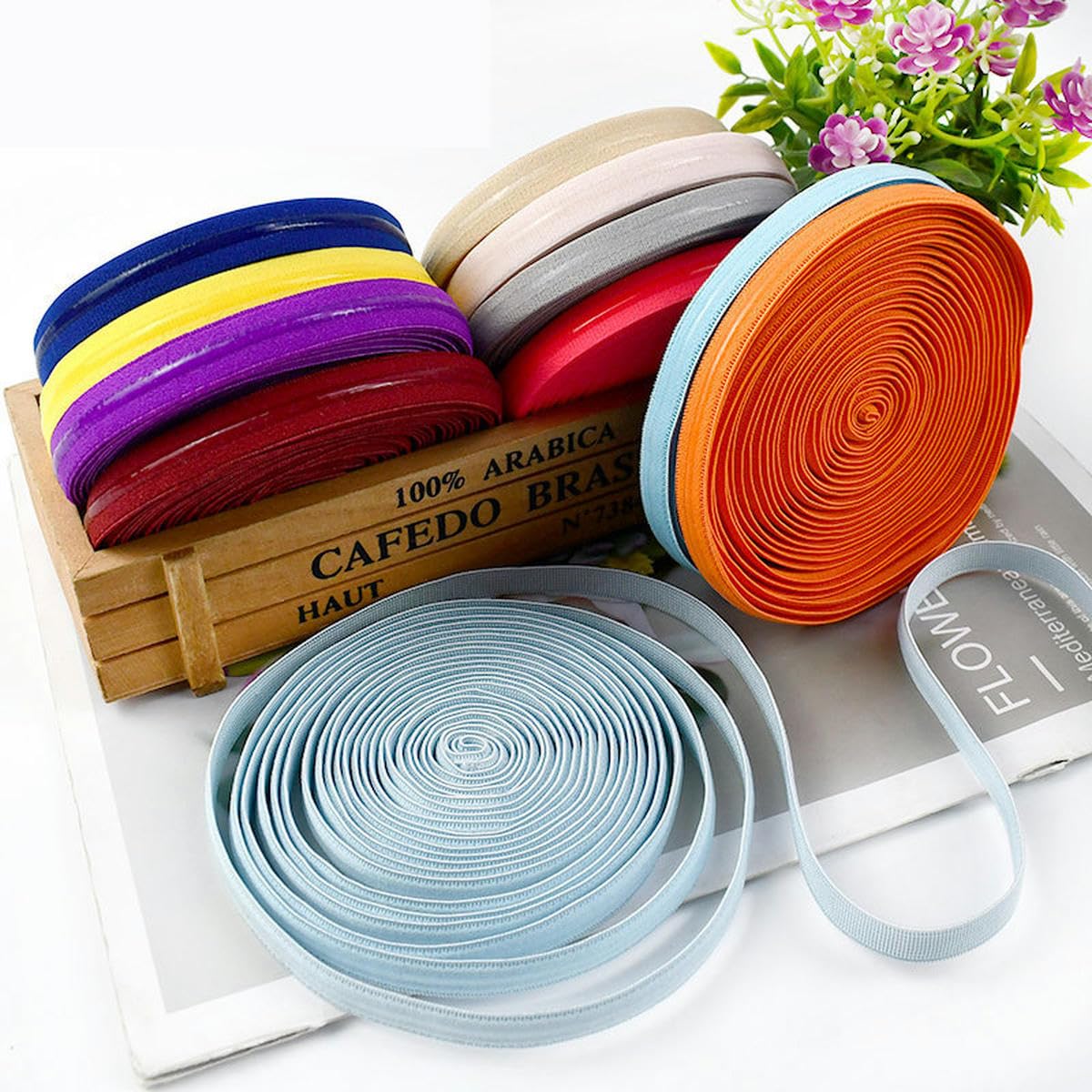 Nastro Elastico In Silicone 10m X 15mm - Antiscivolo Per Cucito, Reggiseni, Abbigliamento