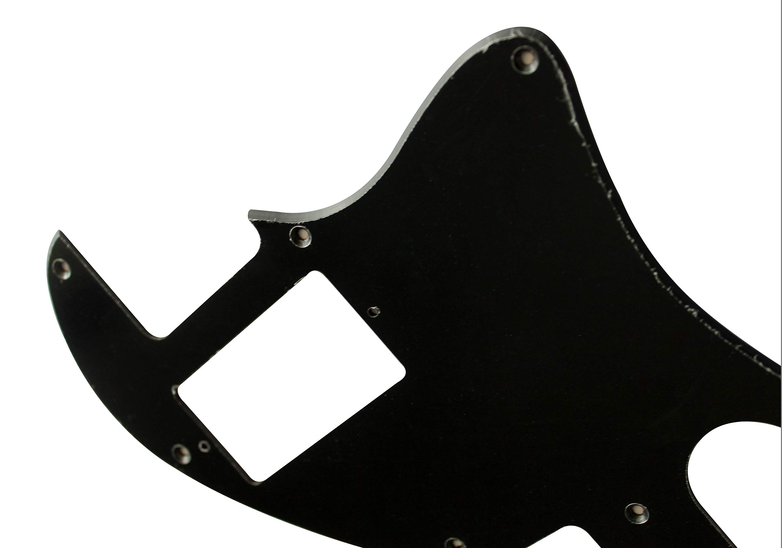 Custom Guitar Pickguard For Tele F Hole Hybrid Convertion PAF (1 Ply Black)