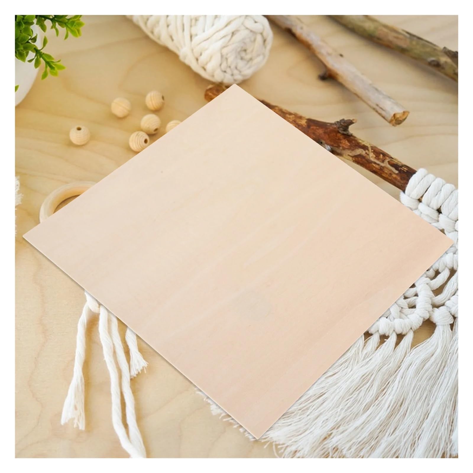 Láminas de madera sin tratar 6 láminas de madera contrachapada 30 cm, lisas y sin acabado, ideales for manualidades, pintura, tallado, letreros trabajos carpintería