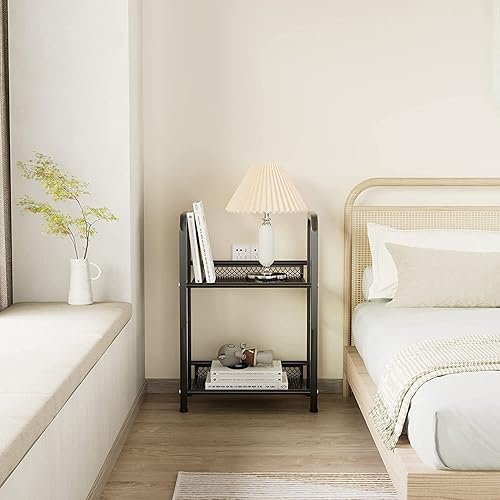 Miniatura 7 de Estantería de almacenamiento con estante, estuche independiente para sala de estar, dormitorio, cocina, resistente al óxido, fácil de montar,