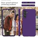 YATWIN Silicone Back Case for Samsung Galaxy A15, Soft-Touch Phone Back Cover for Samsung Galaxy A15 - Purple gallery image