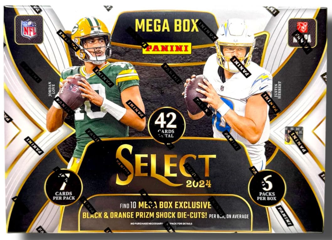 Amazon.com: 2024 Panini Select Football HOBBY MEGA box (6 pks/bx