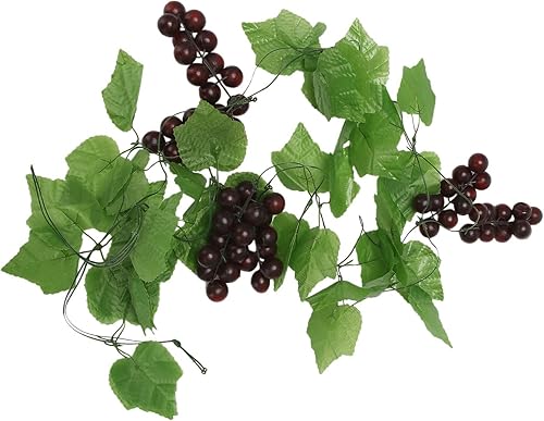 Miniatura 4 de Frobea 6 guirnaldas artificiales de vid de uva para decoración de frutas