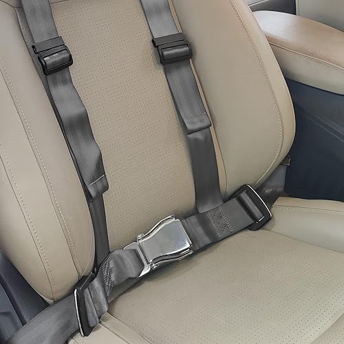 Miniatura 6 de Yakitoko Juego de arnés de seguridad universal de 4 puntos de 2 pulgadas, compatible con Go Kart, UTV, ATV, Racing Gray