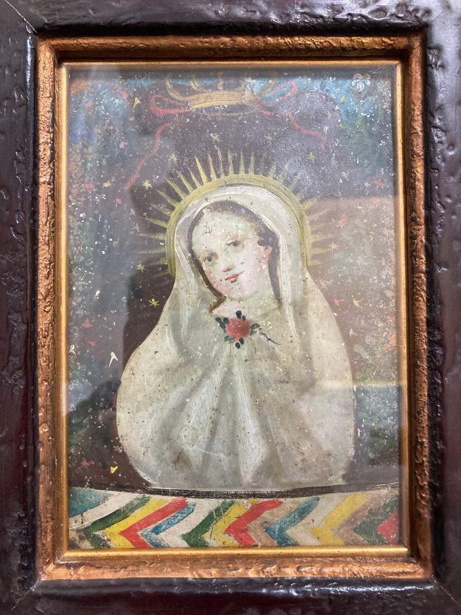 【本物保証】メキシコイコン 真筆 額装 イコン キリスト教 Amazon.co.jp: 【本物保証メキシコイコン 真筆 額装 イコン キリスト教