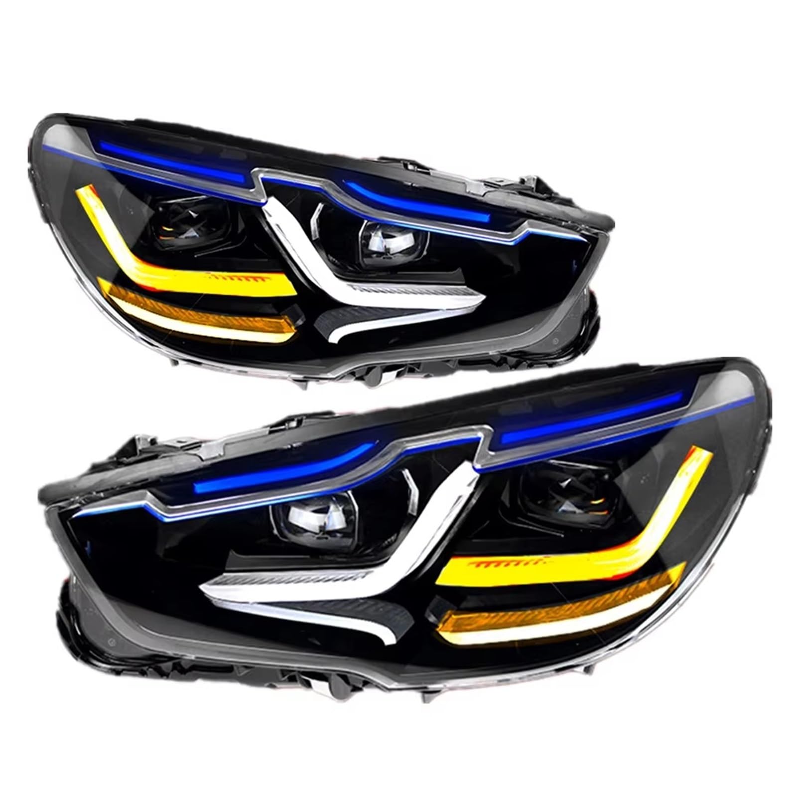 Gruppo fari per Auto per BMW F07 GT Serie 5 2010-2017 5GT F07 Luci diurne a Anteriori per Auto modificate Plug And Play 2 Coppie di fari