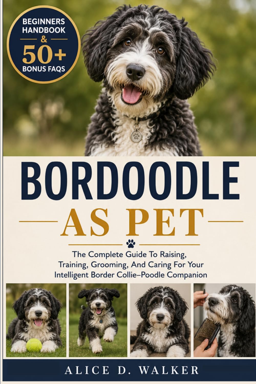 BORDOODLE AS PET: The Complete Guide To Raising, Training, Grooming, And Caring For Your Intelligent Border Collie–Poodle Companion