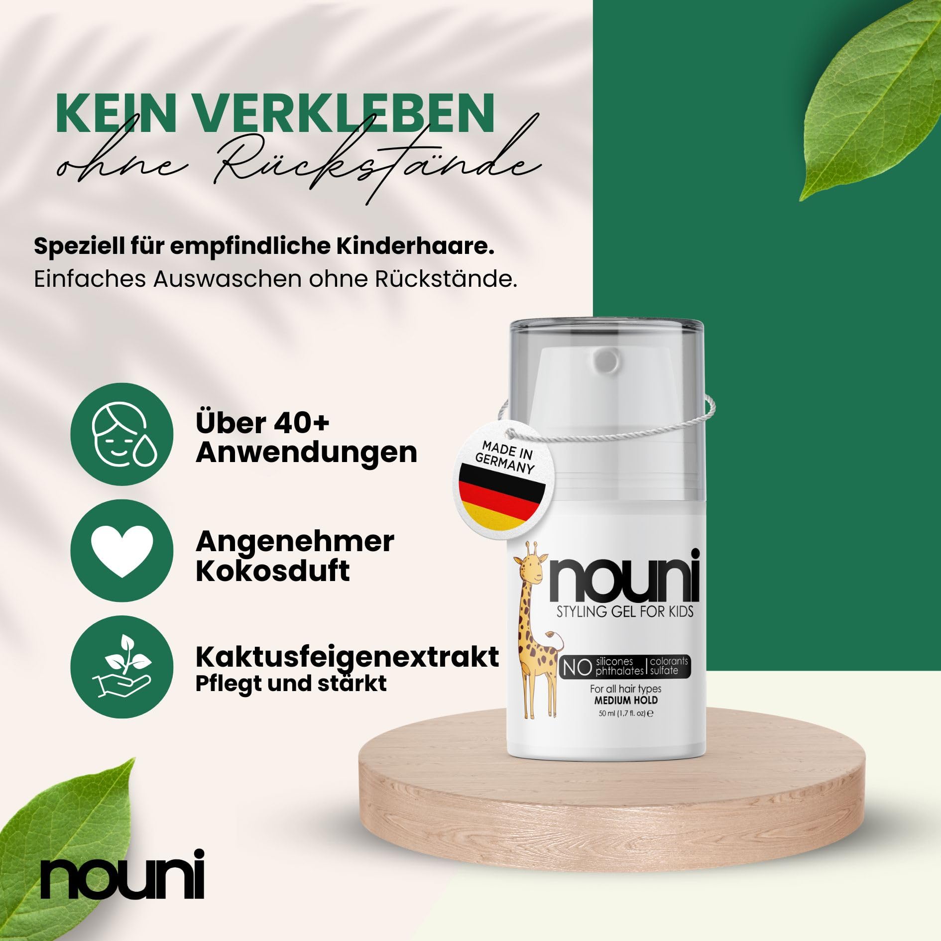 3er Bundle - Haargel, Shampoo & Leave-In Conditioner für Kinder
