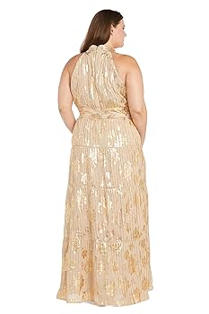 Amazon.com: R&M Richards Women's Golden Hour Halter Gown