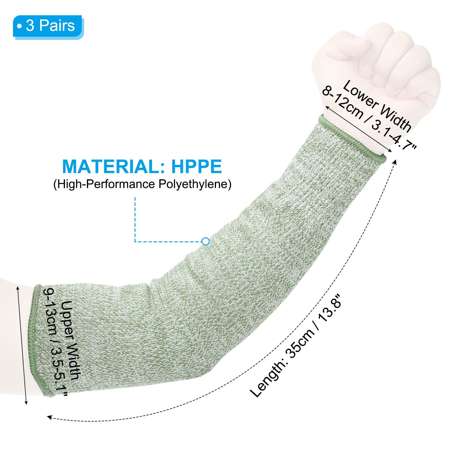 PATIKIL 14 Inch Cut Resistant Sleeve - Image 2