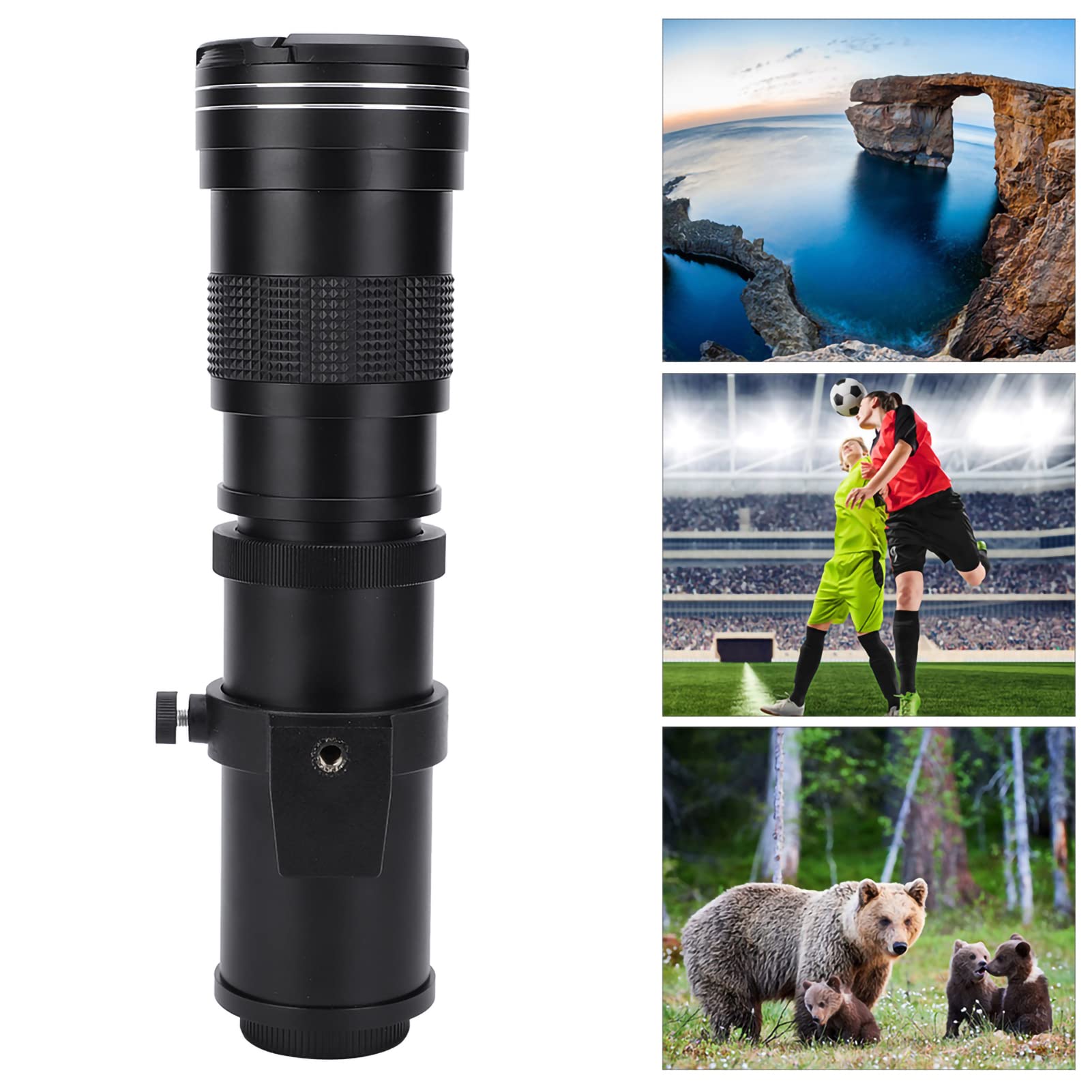 Teleobiektyw 420‑800 Mm F/8.3‑16 Super Ręczny Teleobiektyw Zmiennoogniskowy do Lustrzanek Jednoobiektywowych Fotografowanie z Dużej Odległości