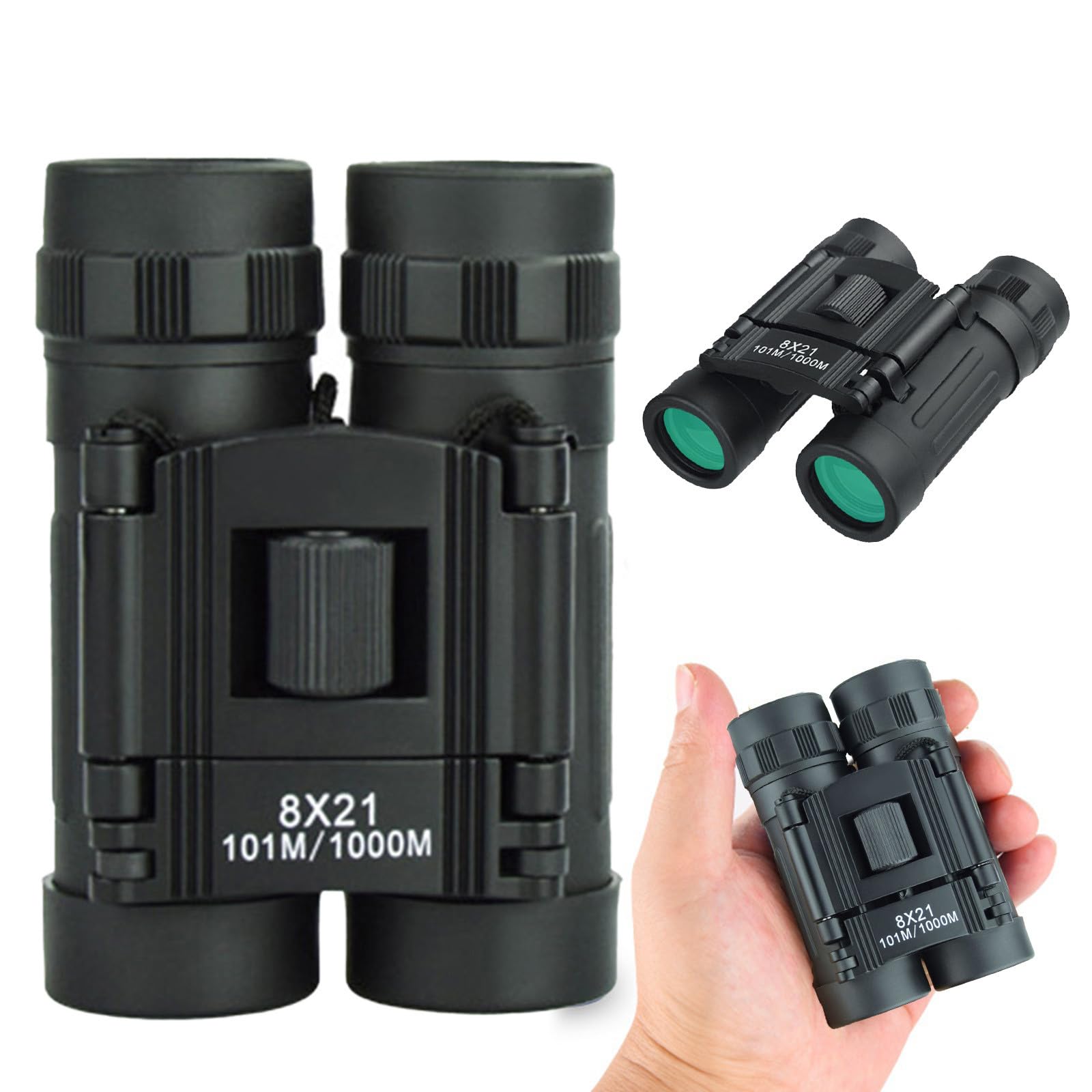 Amazon.com: Generic 8x21 Binoculars for Adults and Children, Folding,  Small, High Definition Night Vision, Compact, for Bird Watching, Concerts  and ...