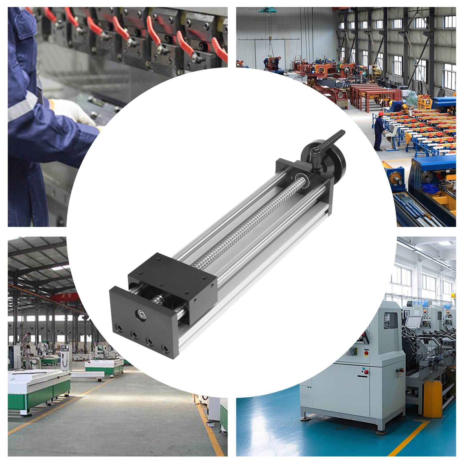 Table Coulissante Manuelle Guide de Rail Linéaire, Plate-forme de Guidage Précise de 250 mm Avec Deux Axes Optiques