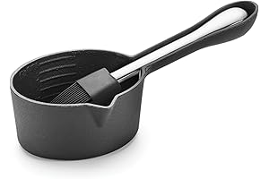 Outset Cast Iron Basting Pot and Sauce Brush, The Epicurean Kitchen's Favorite