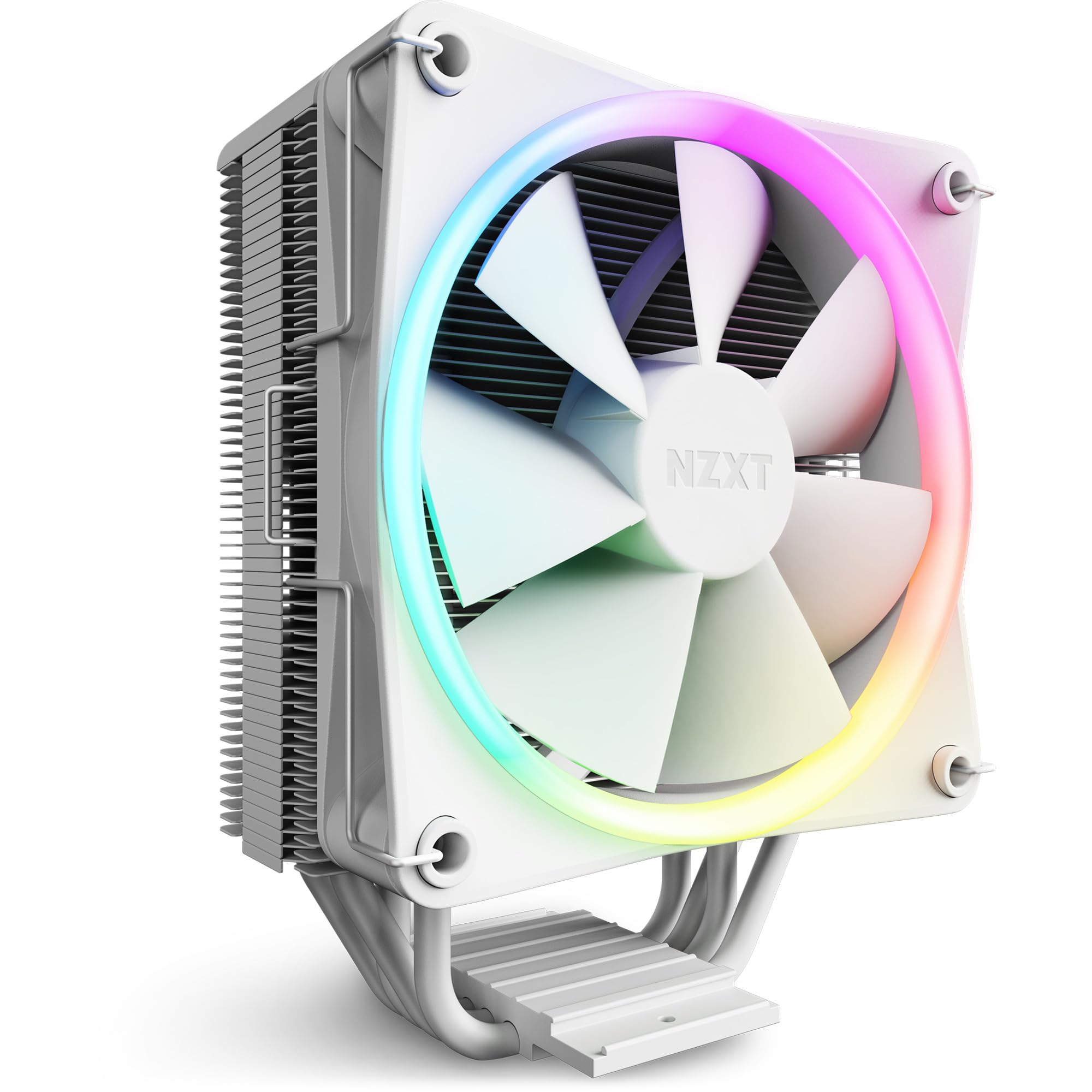 T120 RGB CPU Air Cooler - RC-TR120-W1 - Conductive Copper Pipes - Fluid Dynamic Bearings - AMD and Intel Compatibility - White