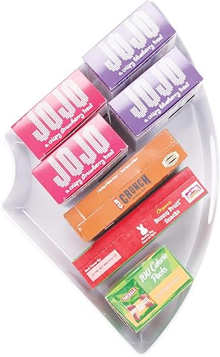 Miniatura 4 de iDesign - Organizador giratorio Lazy Susan de plástico reciclado de 14 con asa, despensa, baño, almacenamiento general y más, 16.5 x 11 x 4