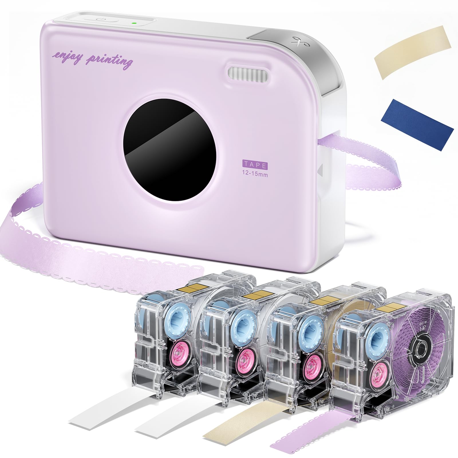 Phomemo Ribbon Printer, A30 Mini Label Maker Machine with 4 Ribbon Labels