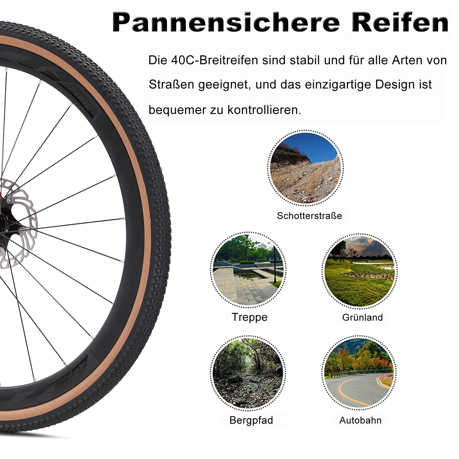 KABON Carbon Gravel Bike, T800 Carbon Fiber Rahmen 700C Rennrad mit 18 Gängen, integriertem Carbonlenker, Scheibenbremsen Rennrad für Unisex