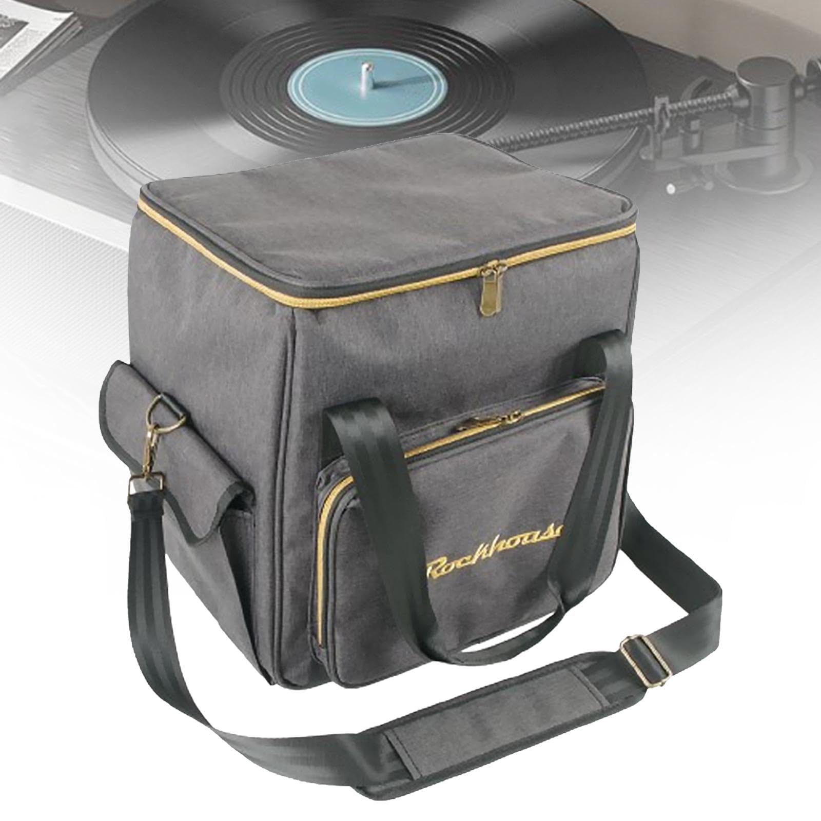 Borsa di stoccaggio del in Vinile CD Borsa di stoccaggio LP Albums Box Portatile Opuscolo Portatile Organizzatore di carico per Auto per