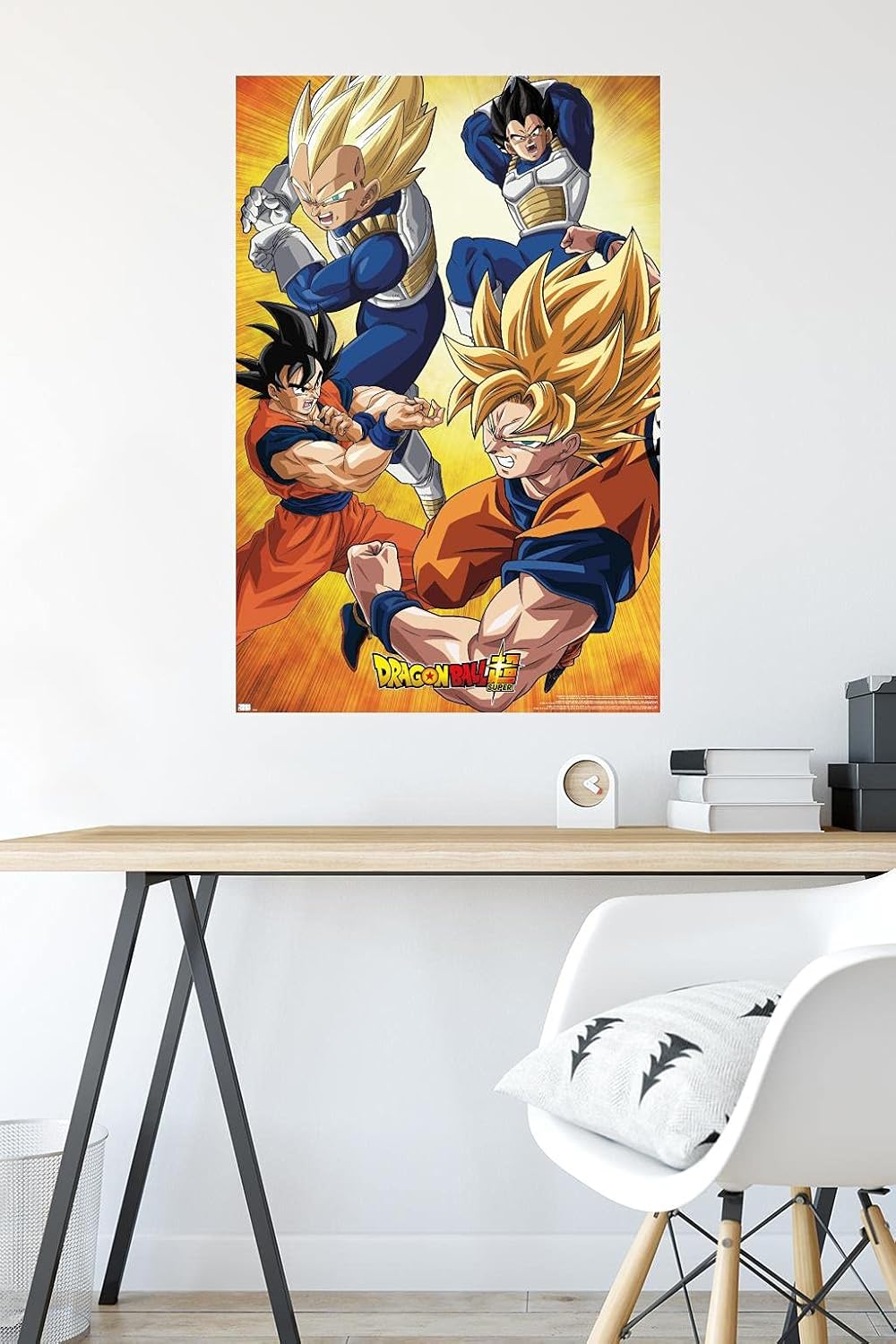 Dragon Ball Super - Orange Wall Poster, 34L" x 22.4W", Unframed Version - Image 4