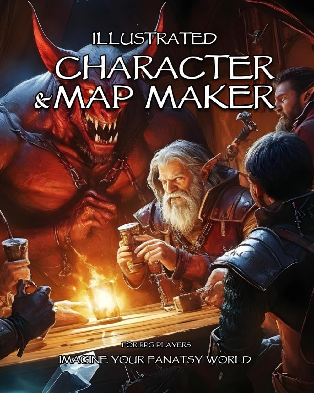 Illustrated Character & Map Maker: For RPG players to build characters & maps for dungeons and dragons adventures.