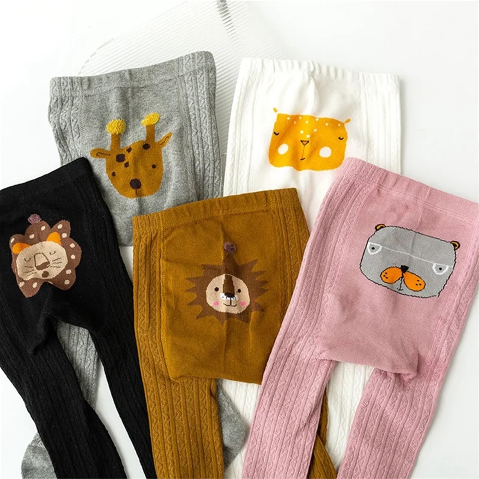 Baby Tights PP Cotton Pantyhose – Cartoon Kids Stockings for Boys & Girls, Toddler Stockings, Spring & Autumn Clothing(P,M (2-4Y))