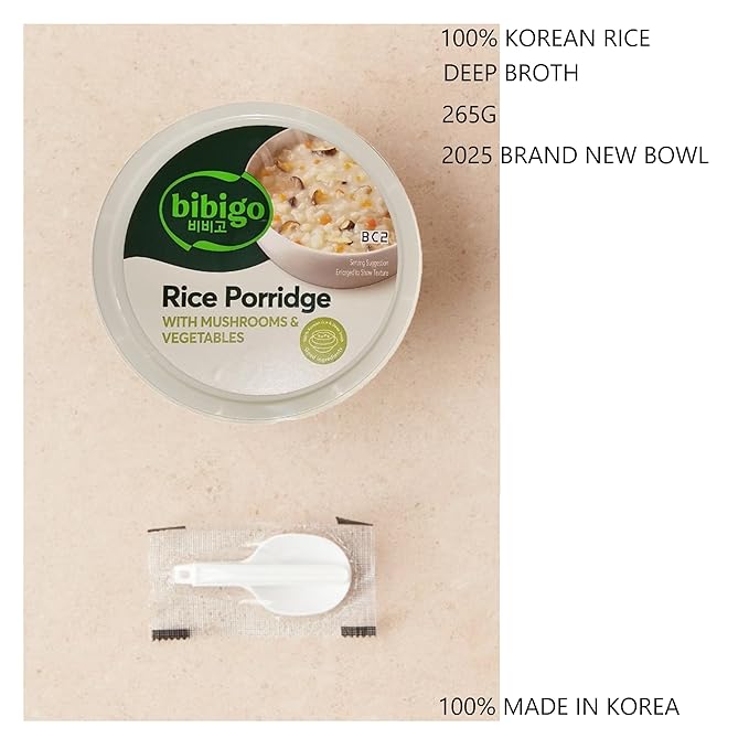 Porridge Tradicional Coreano CJ de Champiñón y Vegetales, 265g miniatura 4