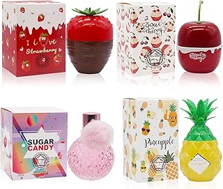 META-BOSEM 4-Pc Perfume Collection Fragrance for Women (I Love Strawberry+Sweet Cherry+Sweet Candy+Pineapple), Eau de Parfum Natural Spray - Sweet Scent (Pack of 4) Each 3.4 Fl Oz, Total 13.60 Oz