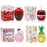 META-BOSEM 4-Pc Perfume Collection Fragrance for Women (I Love Strawberry+Sweet Cherry+Sweet Candy+Pineapple), Eau de Parfum Natural Spray - Sweet Scent (Pack of 4) Each 3.4 Fl Oz, Total 13.60 Oz