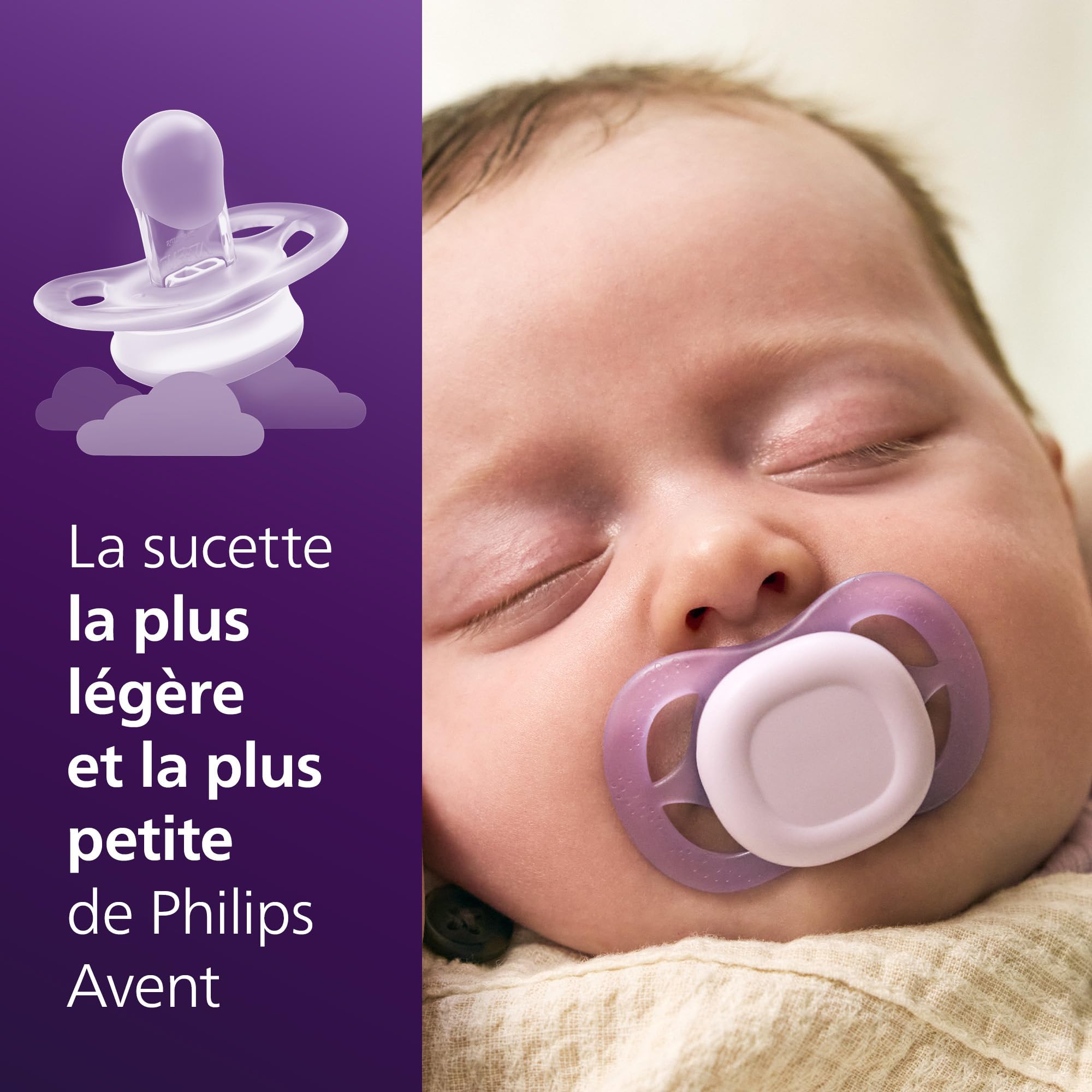 Image secondaire de Sucettes Orthodontiques Ultra Start Philips Avent pour Nouveau-nés - Lot de 2