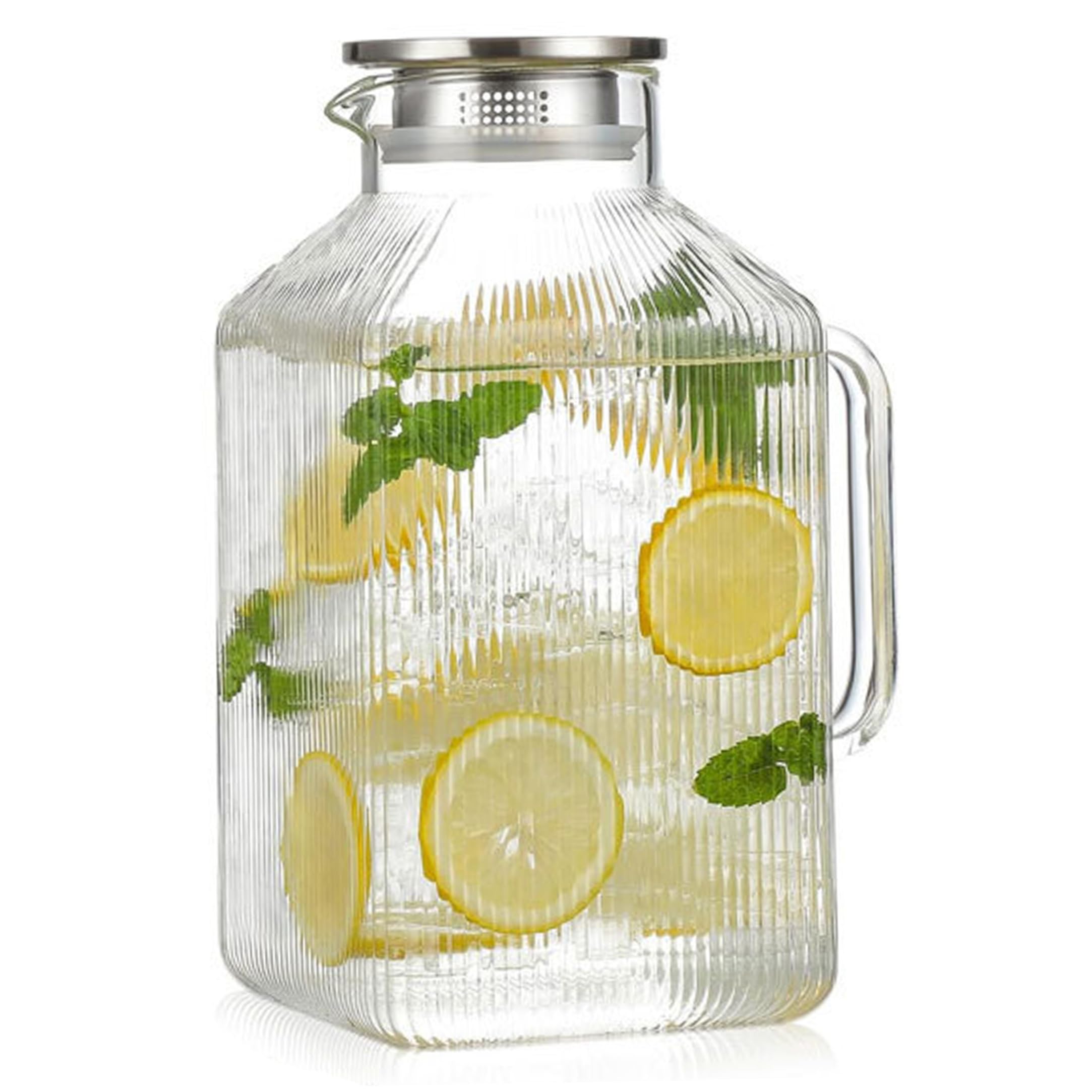 Pichet en verre d'un gallon pour ne plus manquer de boisson fraîche