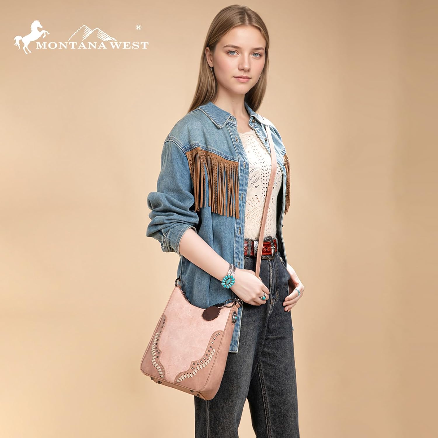 Montana West Shoulder Bag for Women Western Crossbody Tooling Handbags - Image 2