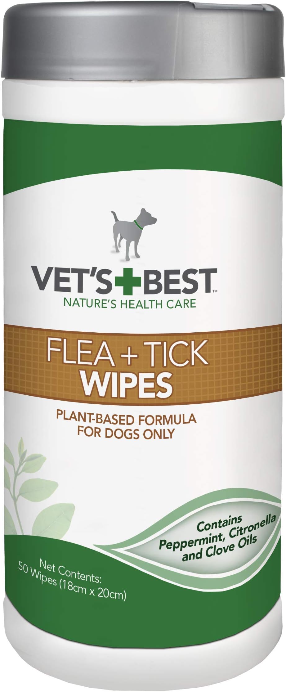 Vet's Best Flea and Tick Wipes for Dogs, Targeted Flea & Tick