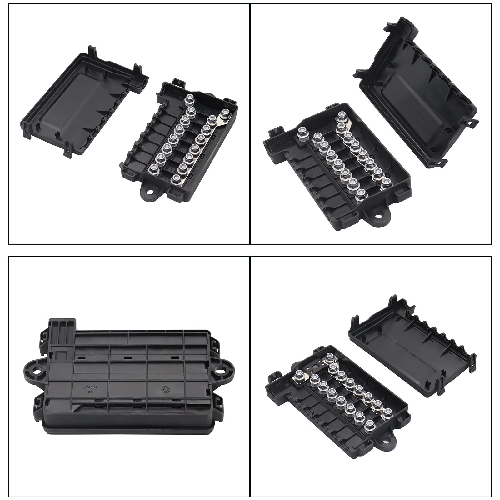 7 Way Auto Fusibili Box Block Holder 15A ~ 250A Fusibili Titolare Bulloni Su Fusibili Tipo Distribuzione di Alimentazione Per Auto Camion