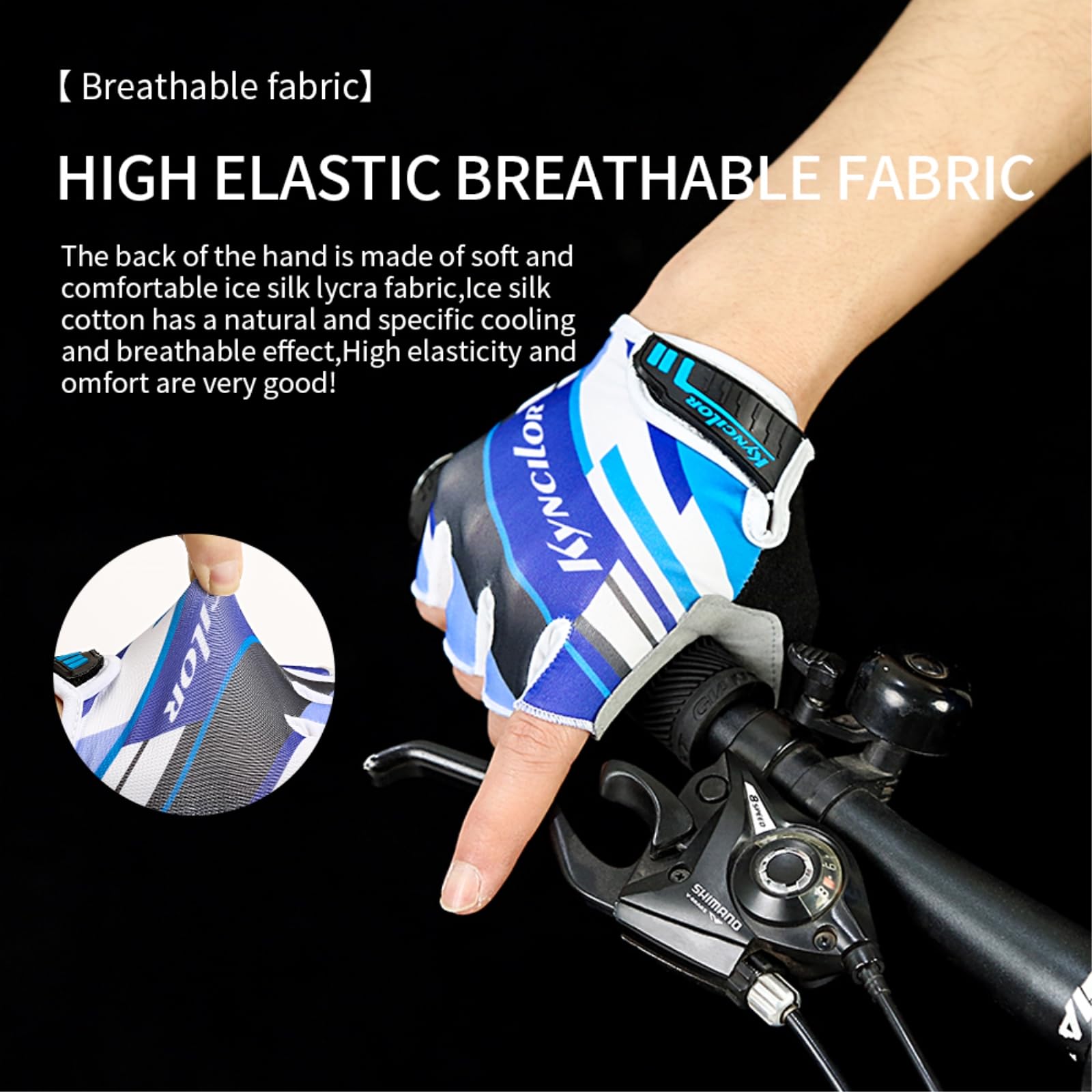 Guantes De Ciclismo Sin Dedos Unisex, Deportes Y Entrenamiento Fitness-Green -m