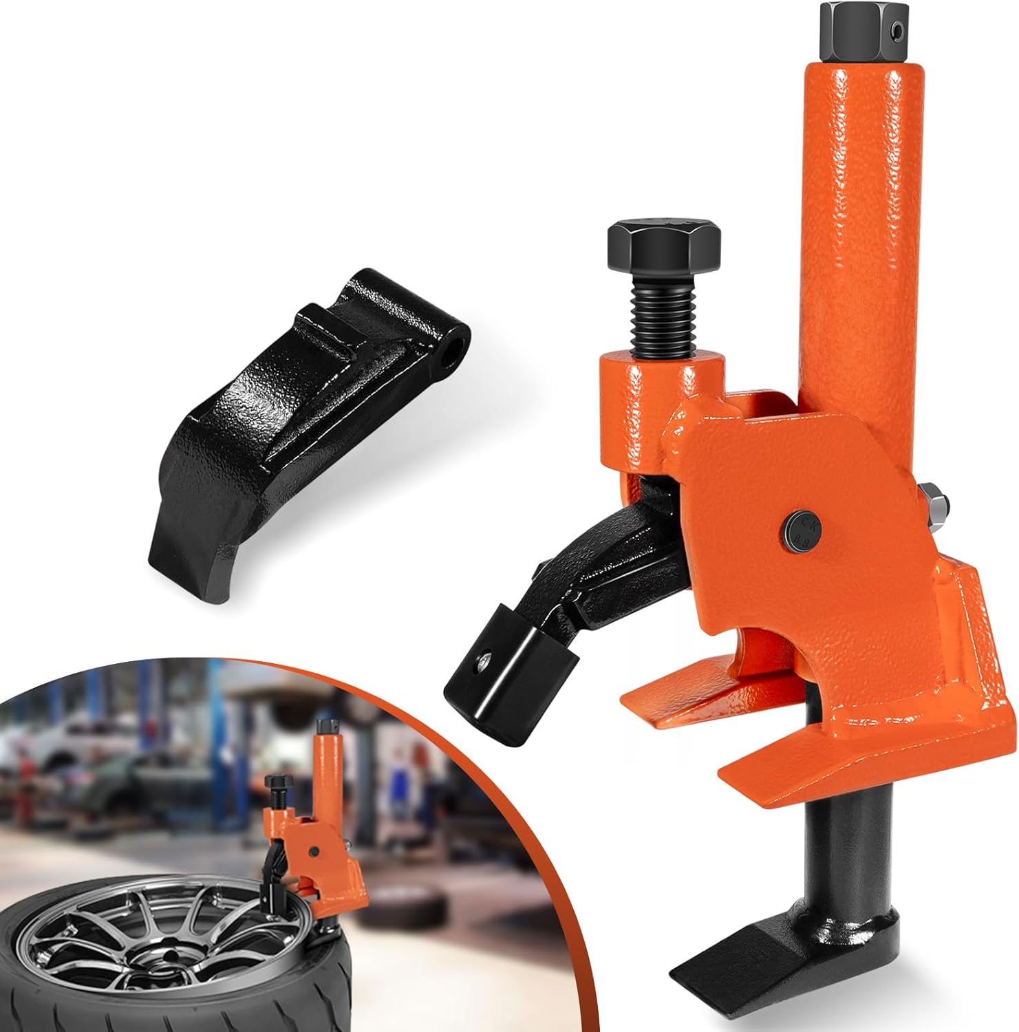 Manual Tire Bead Breaker with Rubber Pad Protector