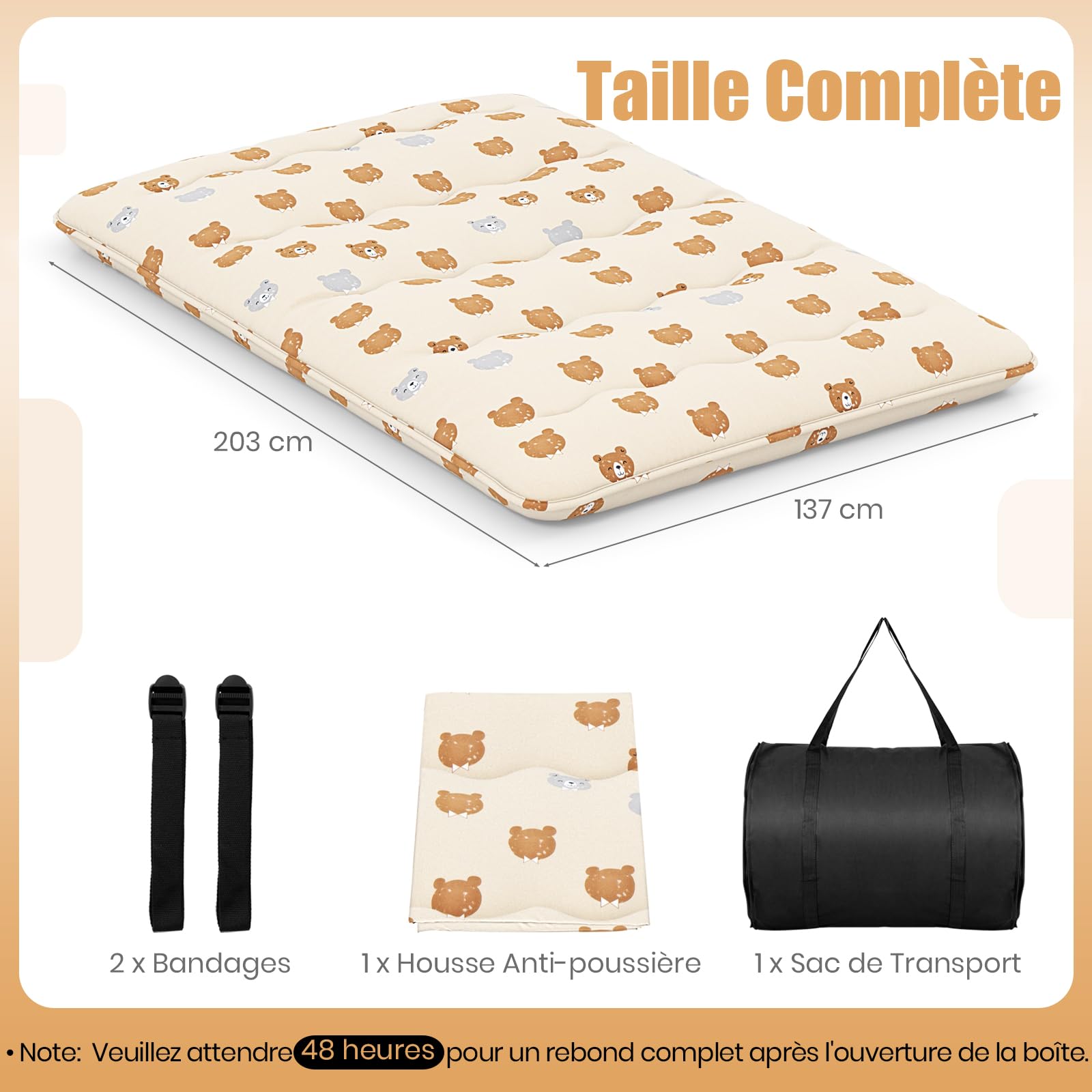 GIANTEX Matelas Futon Japonais Portable