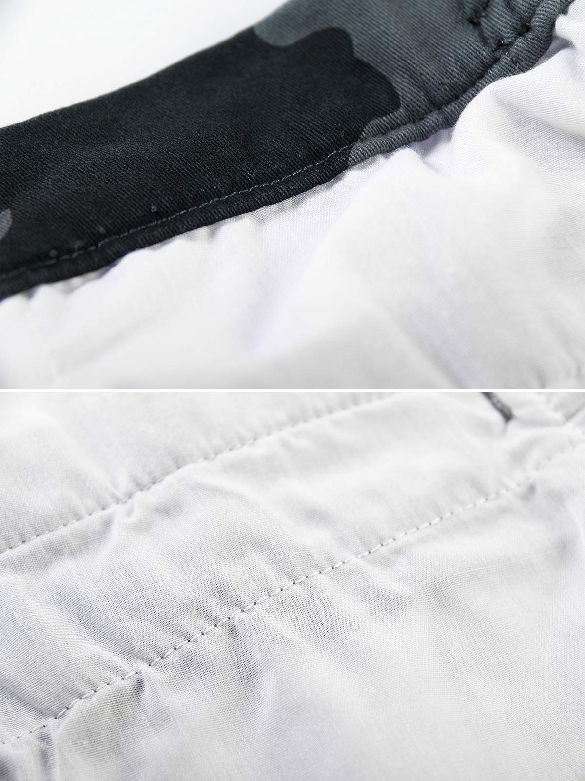 Aeslech Short Femme Décontractés pour Femmes avec Poches Élastiques Taille Camouflage D'été