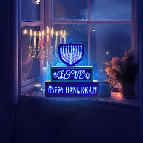 Miniatura 7 de Dehoxara Letrero de madera iluminado de Halloween con texto en inglés Happy Halloween Be Spooky, letreros de madera que funcionan con pilas,