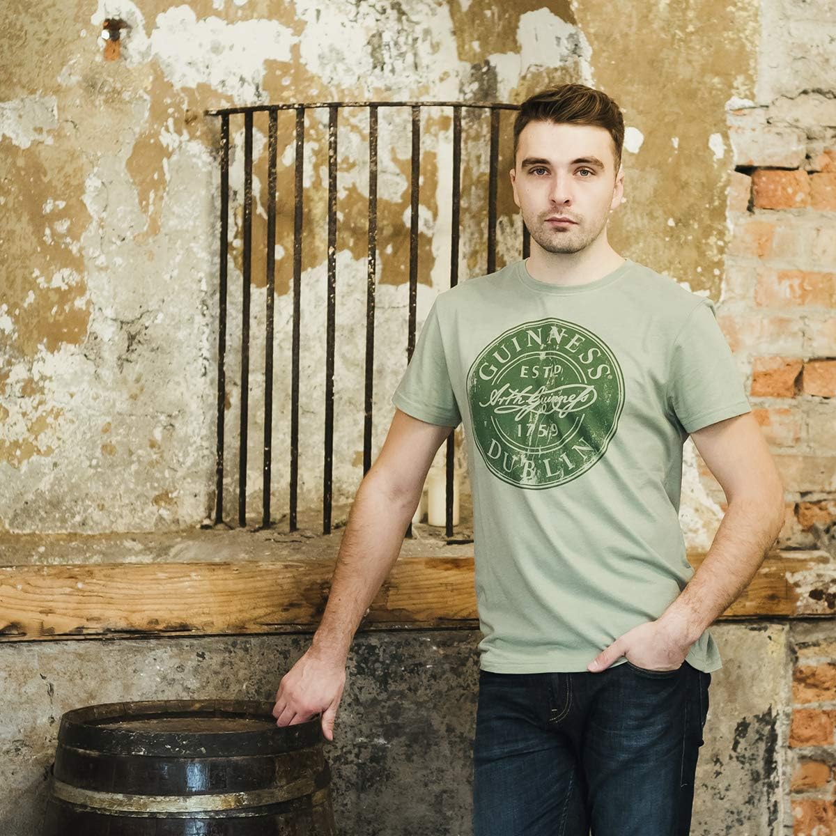 Guinness Green Bottle Cap Cotton/Polyester Tee | Official Merchandise - Image 6