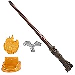 Wizarding World Harry Potter, 12-inch Magical Collector Harry Potter Wand with Stand & Die-cast Icon, Magical Creatures, Fun Gifts & Stocking Stuffers