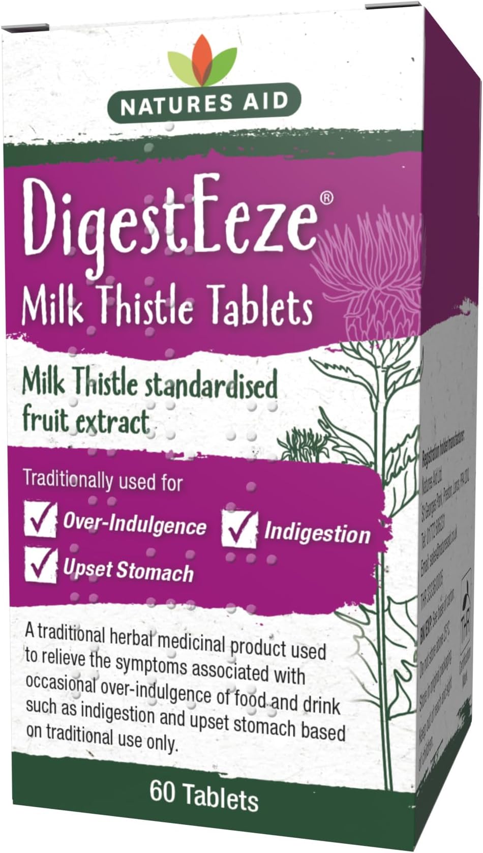DigestEeze? 150mg (Equivalent 2750mg - 6600mg Milk Thistle) 60 Tabs